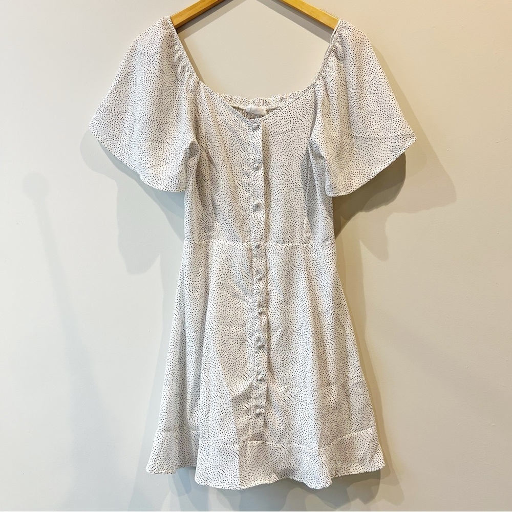 Sienna Sky Polka Dot Mini Dress